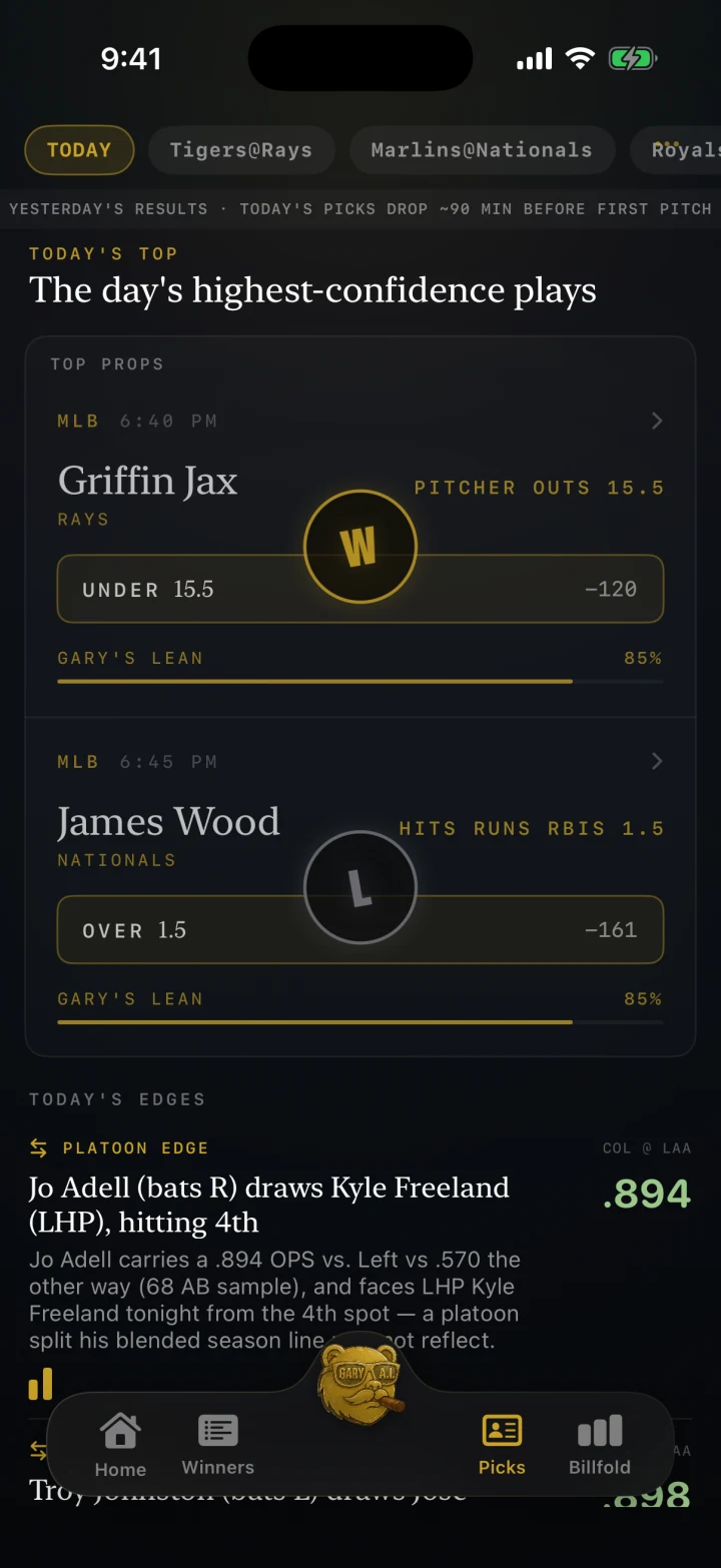 Gary.ai player props